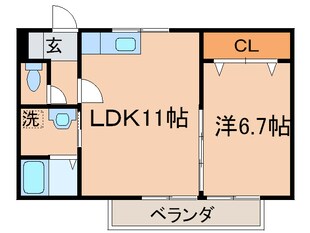 コ－ポ大谷８の物件間取画像